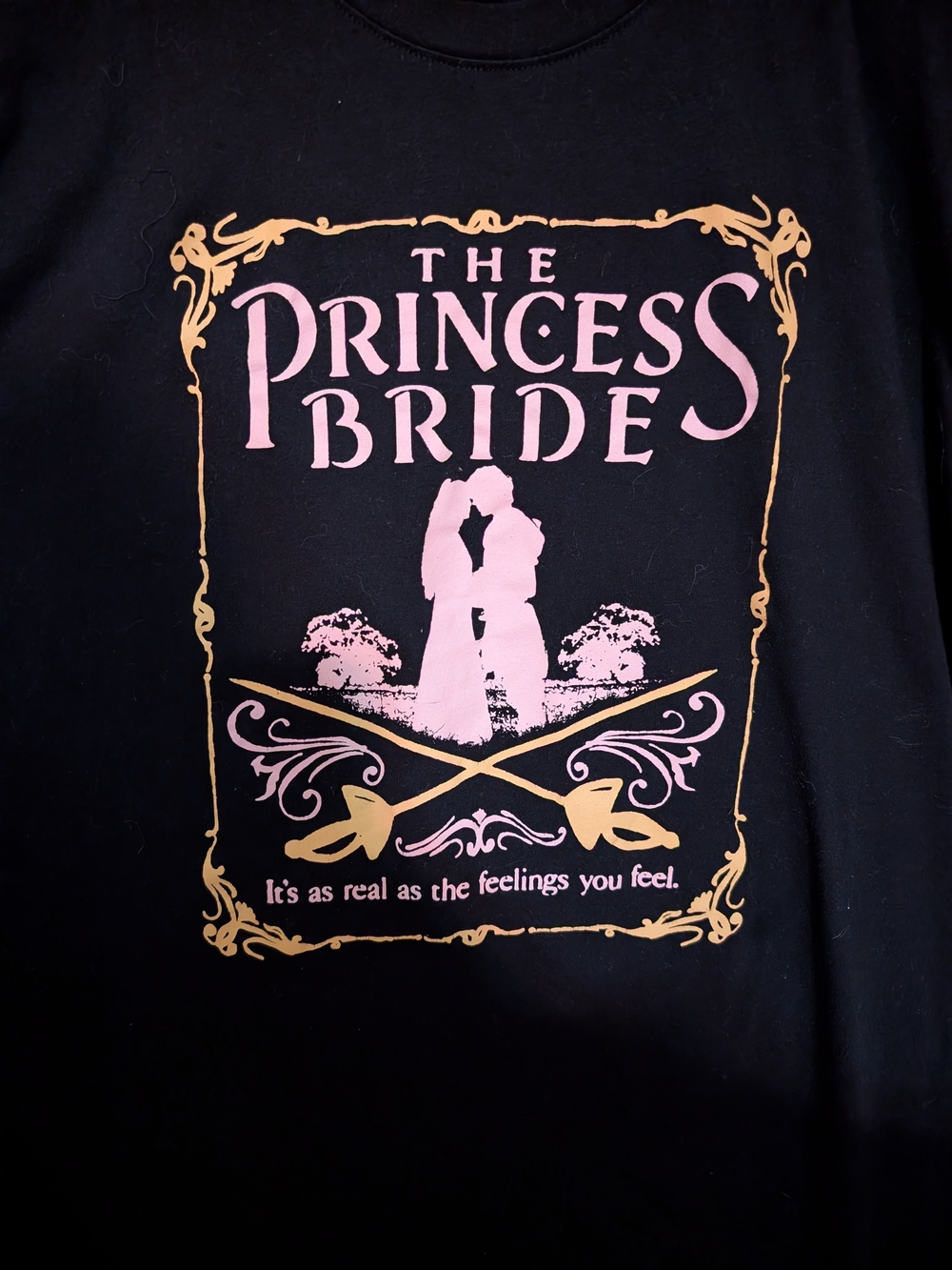 torrid Black The Princess Bride Graphic Tee with Pink and Gold Print - Picture 5 of 5